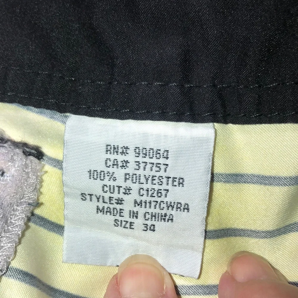 Billabong Yellow and Black Striped Board Shorts - Picture 4 of 7